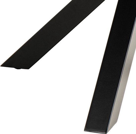 TYMIS - Eettafel - Donkere houtkleur - 120 x 120 cm - MDF | Leen Bakker