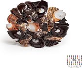 Design Schaal Fusion Plate Round - Fidrio GOLD AUBERGINE - glas, mondgeblazen - diameter 40 cm