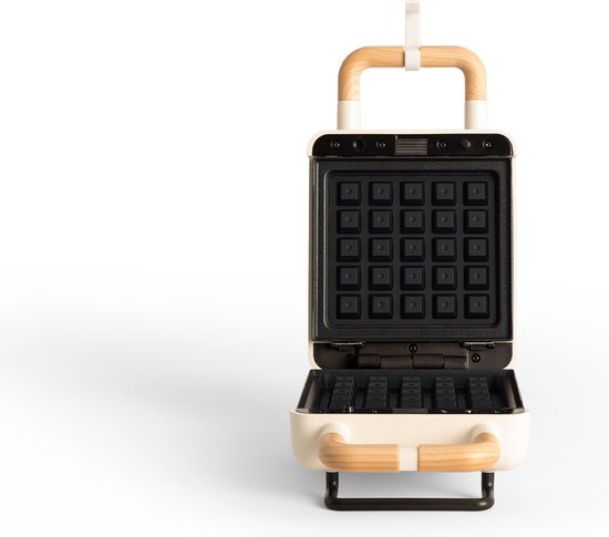 CREATE - Tosti-ijzer, grill en wafelijzer met verwisselbare platen - Gebroken wit - Individueel- STONE STUDIO — afbeelding 4