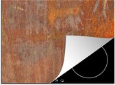 KitchenYeah® Inductie beschermer 70x52 cm - Roest print - IJzer - Industrieel - Oud - Kookplaataccessoires - Afdekplaat voor kookplaat - Inductiebeschermer - Inductiemat - Inductieplaat mat