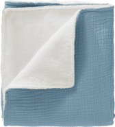 Cottonbaby - couverture berceau - Cottonsoft - doublure bambou - vieux bleu