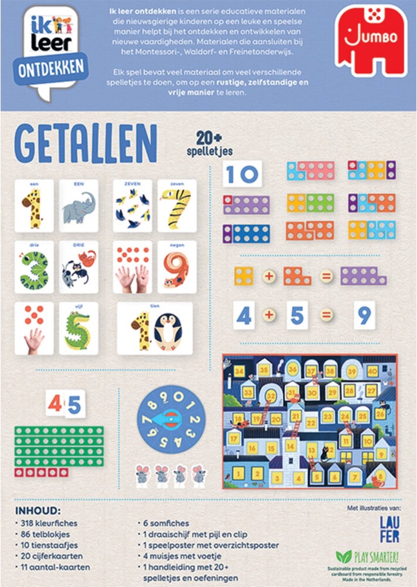 Jumbo - Ik leer ontdekken - Getallen - Educatief spel - Vanaf 4 jaar — afbeelding 7
