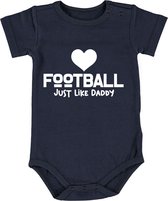 Love Football just like daddy Jongens Rompertje | romper | baby | babykleding | babyrompertje | kado | cadeau