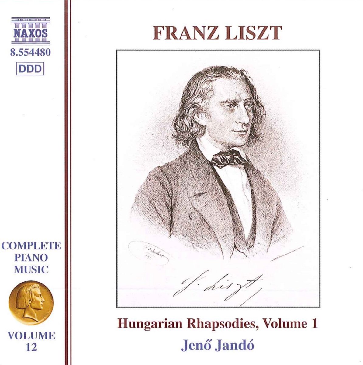 Jeno Jandó - Liszt: Hungarian Rhapsodies, Volume 1 (CD)