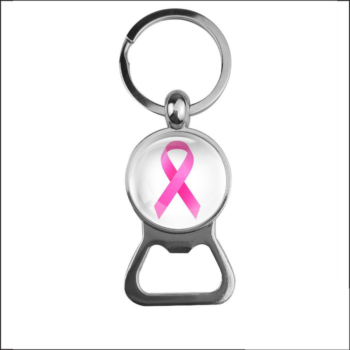 Bieropener Glas - Pink Ribbon