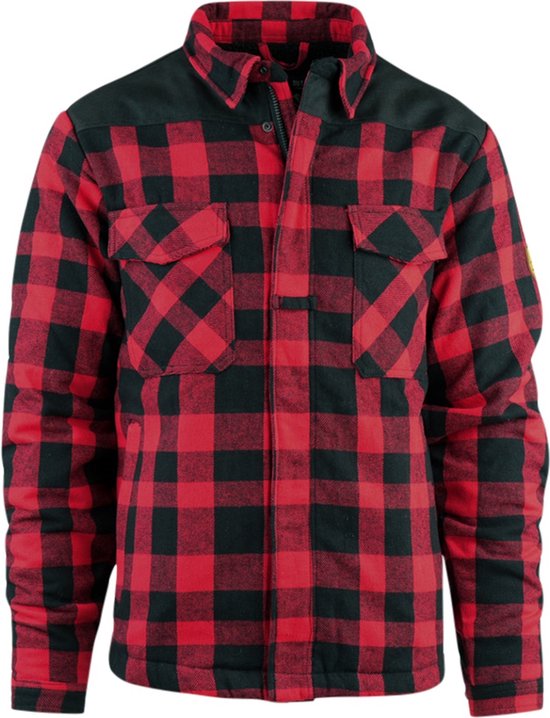 Fostex Garments - Lumberjack Sherpa jacket (kleur: Zwart/Red / maat: S)