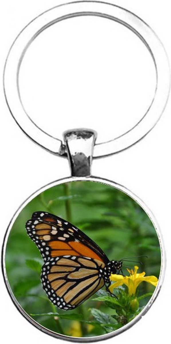 Sleutelhanger Glas - Vlinder