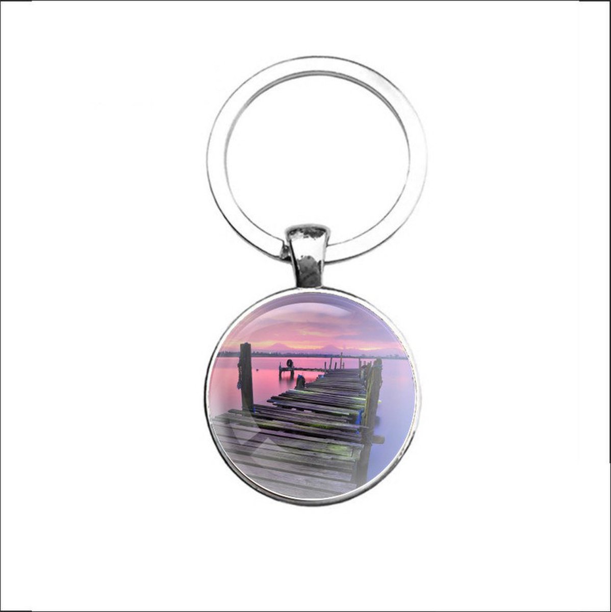 Sleutelhanger Glas - Steiger