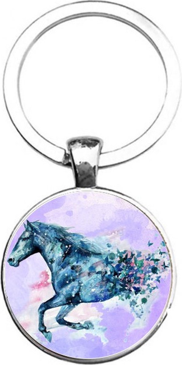 Sleutelhanger Glas - Paard