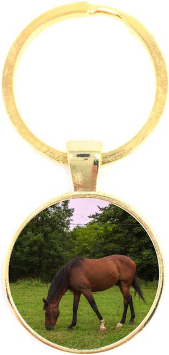 Sleutelhanger Glas - Paard