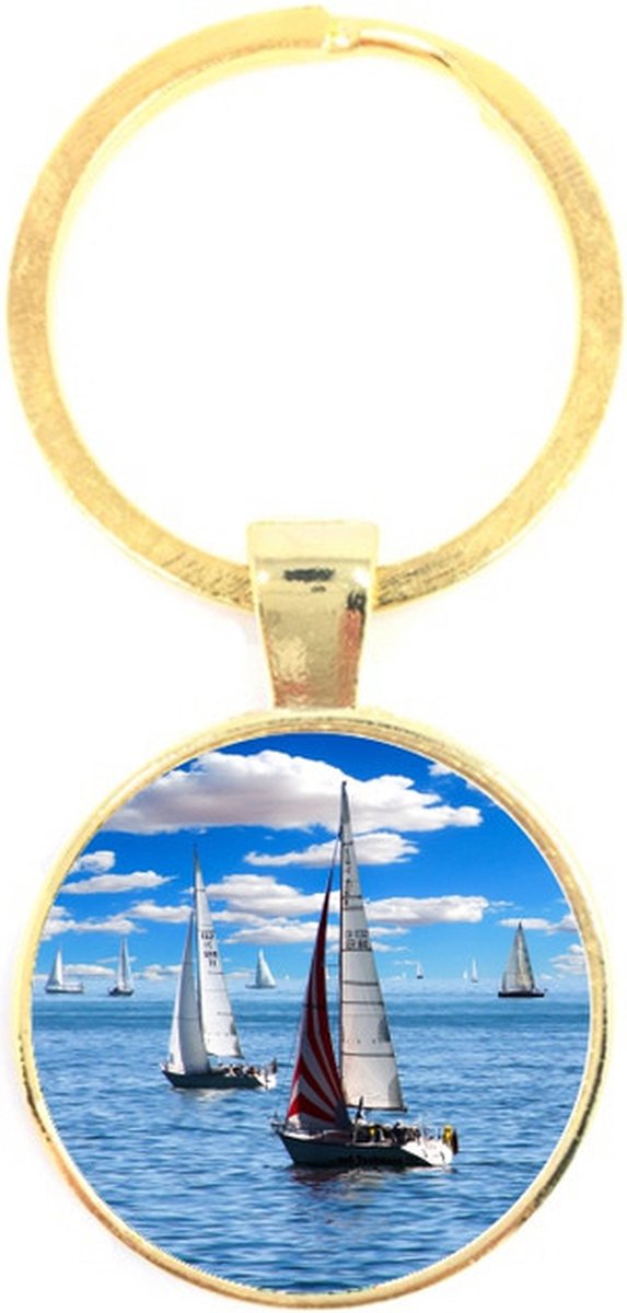 Sleutelhanger Glas - Boten