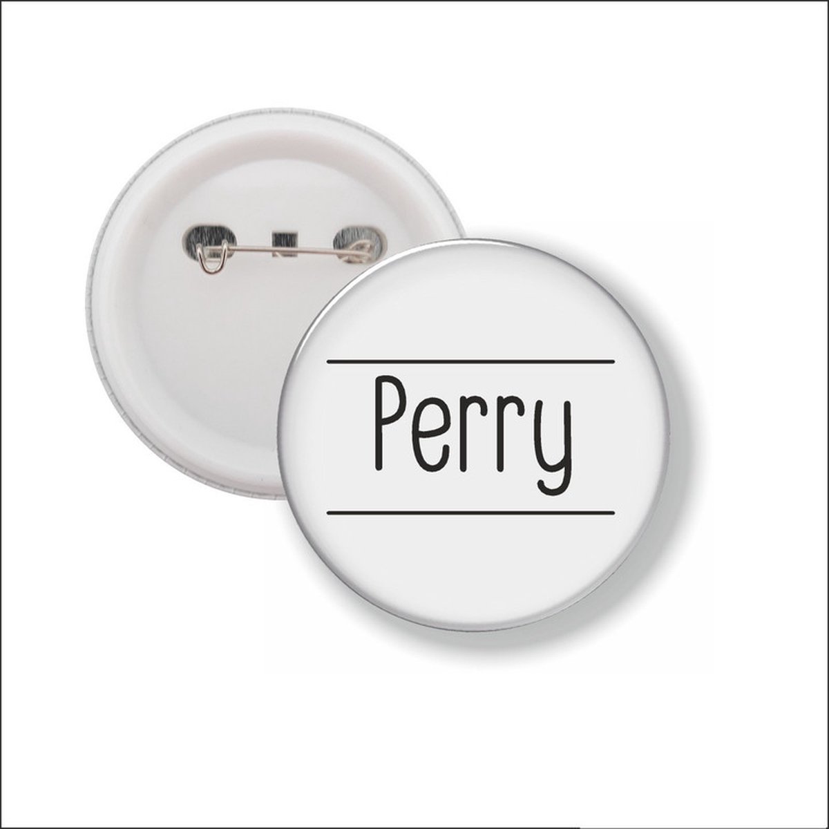 Button Met Speld 58 MM - Perry