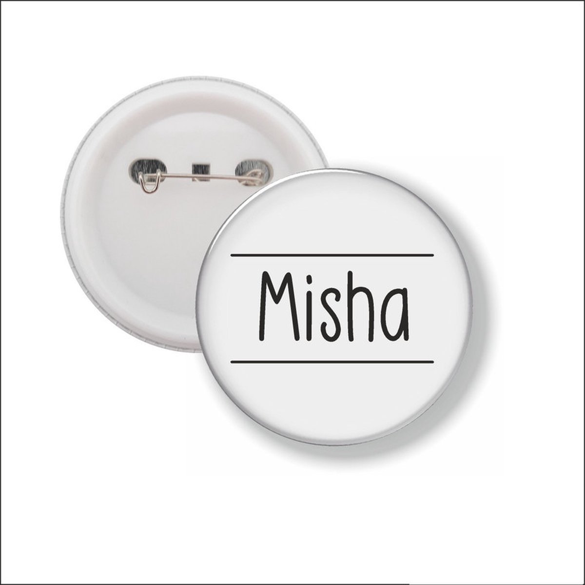 Button Met Speld 58 MM - Misha