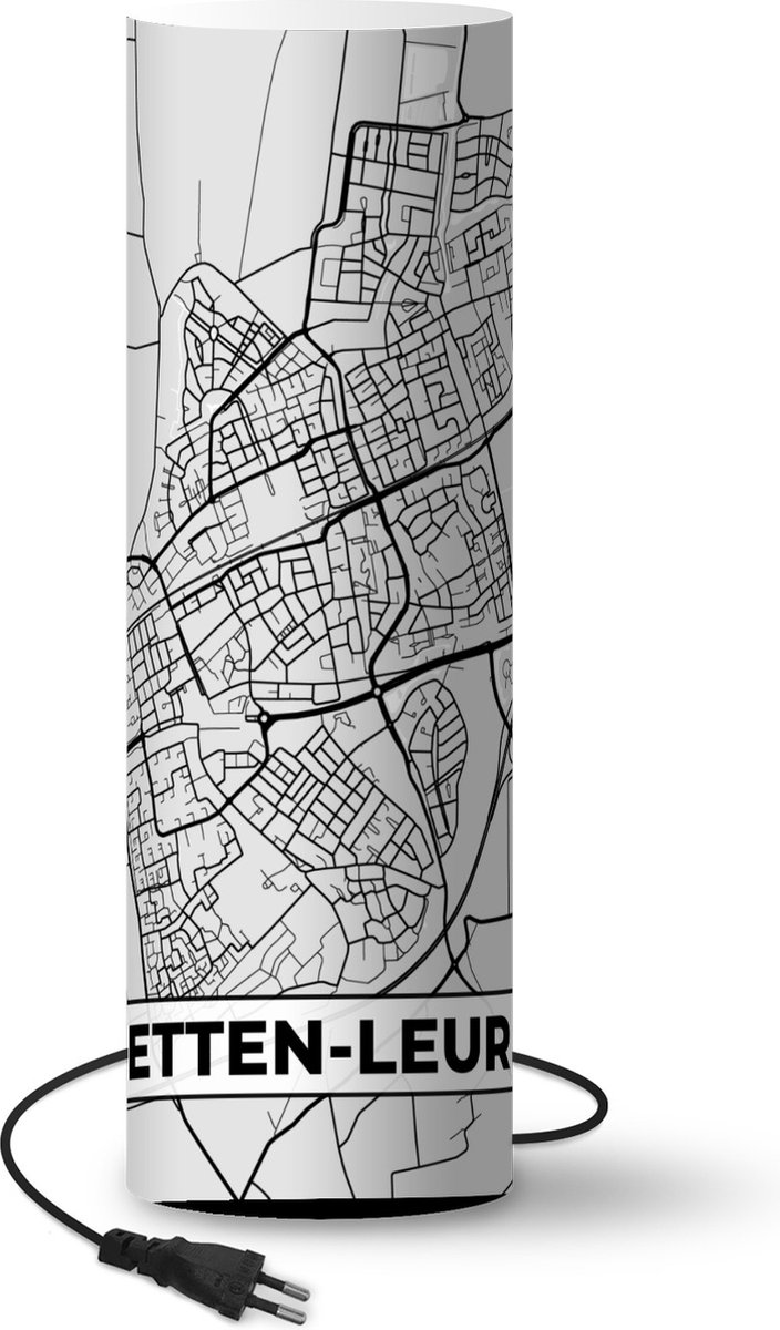 Lamptiger Tafellamp - Stadskaart - Ø 16 Cm - E14 - Multicolor