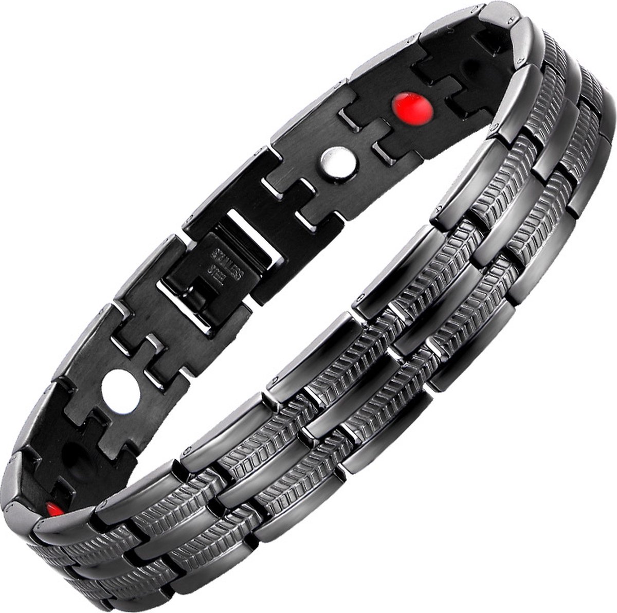 Narvie - Helende Armband - Magneet Armband - Gezondheidsarmband Magnetische Armband - Kleur zwart