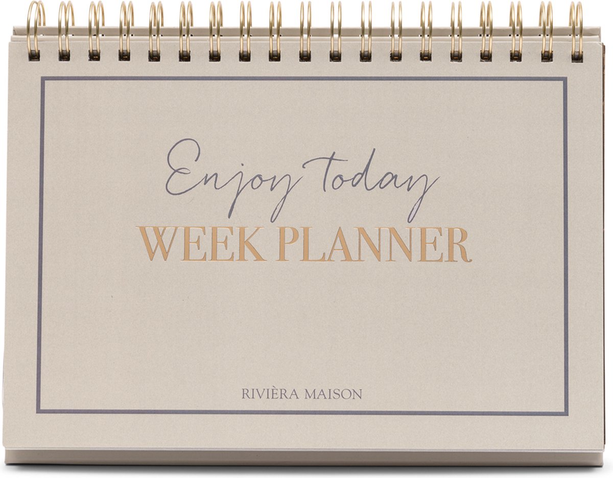 Riviera Maison Weekplanners - Enjoy Today Weekplanner - Wit | bol.com