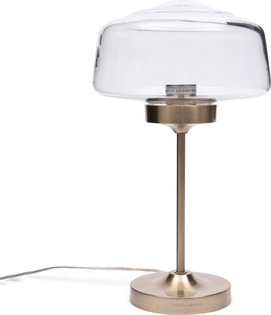 Grammatica Koningin Geestelijk Riviera Maison Tafellamp slaapkamer - RM Mouette Table Lamp - Goud | bol.com