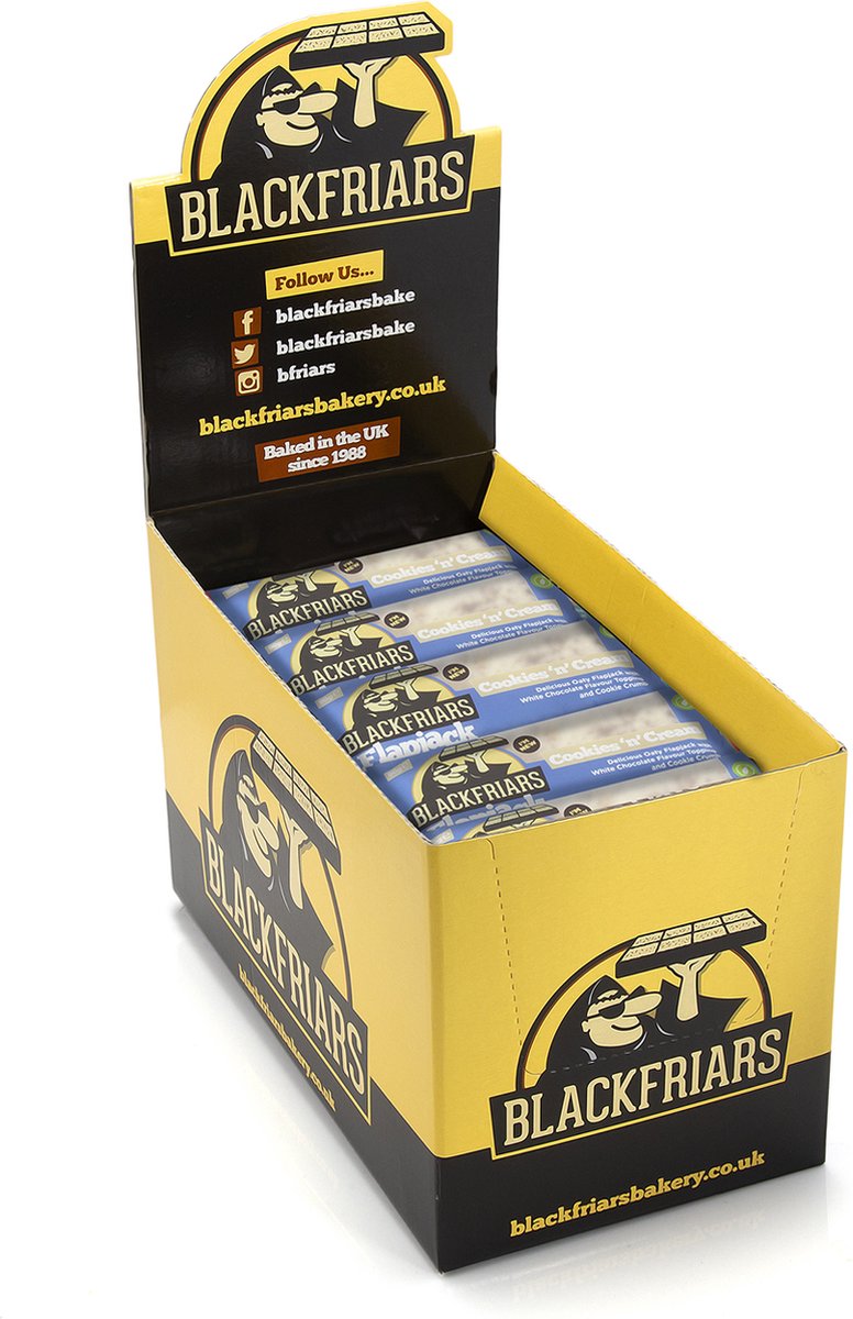Goedkoopste Flapjacks 25x 90gr Cookies & Cream