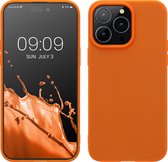 kwmobile telefoonhoesje geschikt voor Apple iPhone 14 Pro Max - Hoesje voor smartphone - Back cover in neon oranje