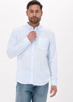 Dstrezzed Shirt Button Down Tencel - met lange mouwen - Heren Blauw - Maat S