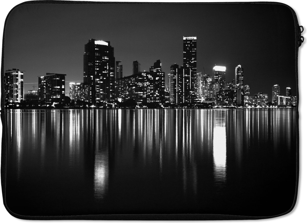 Laptophoes - Nacht - Skyline - Amerika - Laptop hoes - Laptop cover - Laptop - 14 Inch - Laptopcover