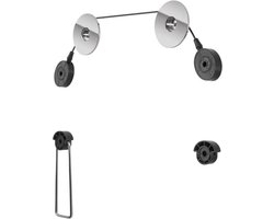 Tv muurbeugel voor 37-70 inch schermen - Basic - Vast - Ultravlak - Tot 50kg - Zwart