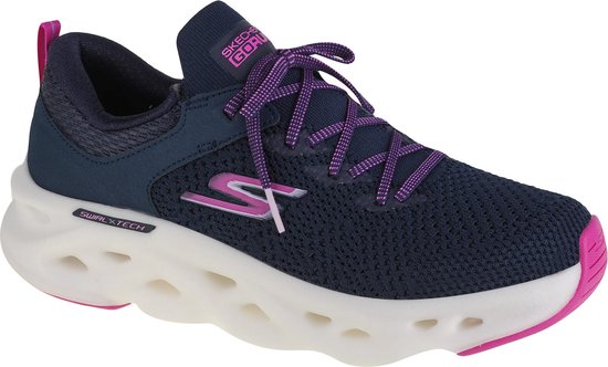 Skechers Go Run Swirl Tech-Dash Charge 128793-NVY, Vrouwen, Marineblauw, Hardloopschoenen, maat: 39