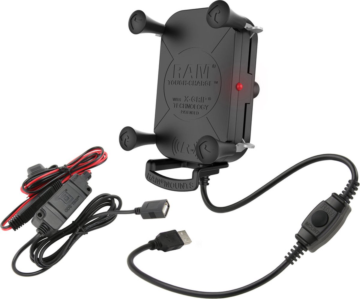 Tough-Charge™ X-Grip® Tech Waterproof Wireless Charging Houder + oplader