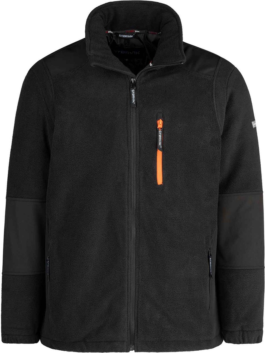 STØRVIK Rolf Fleece Jas Winter Gevoerd Winddicht Werkvest 2XL Zwart