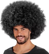 Afro Wig Jimmy perruque noire pour adulte - perruque surdimensionnée - accessoire de party disco