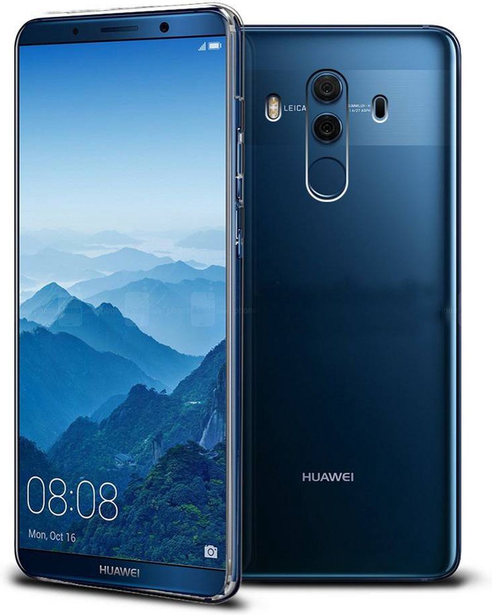 Shock Proof Case - Telefoonhoesje - Doorzichtig Hoesje voor Huawei Mate 10 Pro - Transparant Wit
