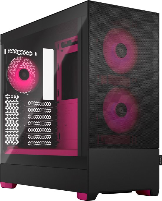 Fractal Design Pop Air RGB Magenta Core - Midtowermodel - ATX - Micro-ATX - Mini-ITX - Zwart, Magenta