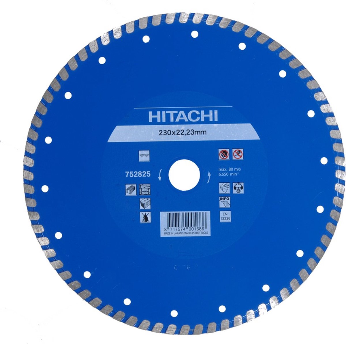 HiKOKI DIAMANT ZAAGBLAD 180X22,2X6MM TYPE TURBO VLAK