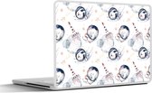 Autocollant pour ordinateur portable - 13,3 pouces - Motifs - Fusée - Animaux - Filles - Garçons - Kids - 31 x 22,5 Enfants - Autocollants pour ordinateur portable - Skin pour ordinateur portable - Housse