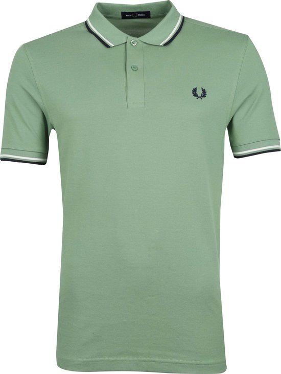 Fred Perry - Polo Groen E36 - Slim-fit - Heren Poloshirt Maat XS