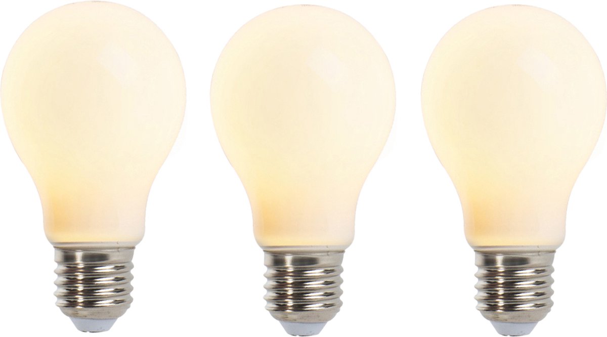 LUEDD Set van 3 E27 dimbare LED filament lamp mat 5W 380lm 2350K