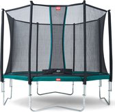 BERG Trampoline Favorit Regular Groen 380 cm rond + Safety Net Comfort