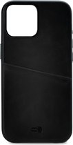 Senza Pure Lederen Cover met Card Slot Apple iPhone 14 Pro Max - Zwart