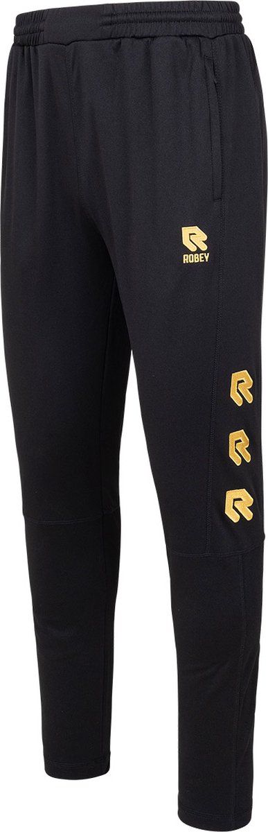 Robey Performance Trainingsbroek Kinderen - Zwart / Goud | Maat: 128