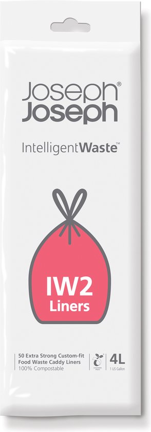 Joseph Joseph Intelligent Waste Afvalzakken Transparant - IW2 - 4 L - 50 Stuks