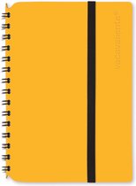 Vacavaliente - Notitieboek A6 - Gerecycled Leer - Geel