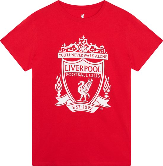 Liverpool FC Logo t-shirt rood senior - maat S - maat S