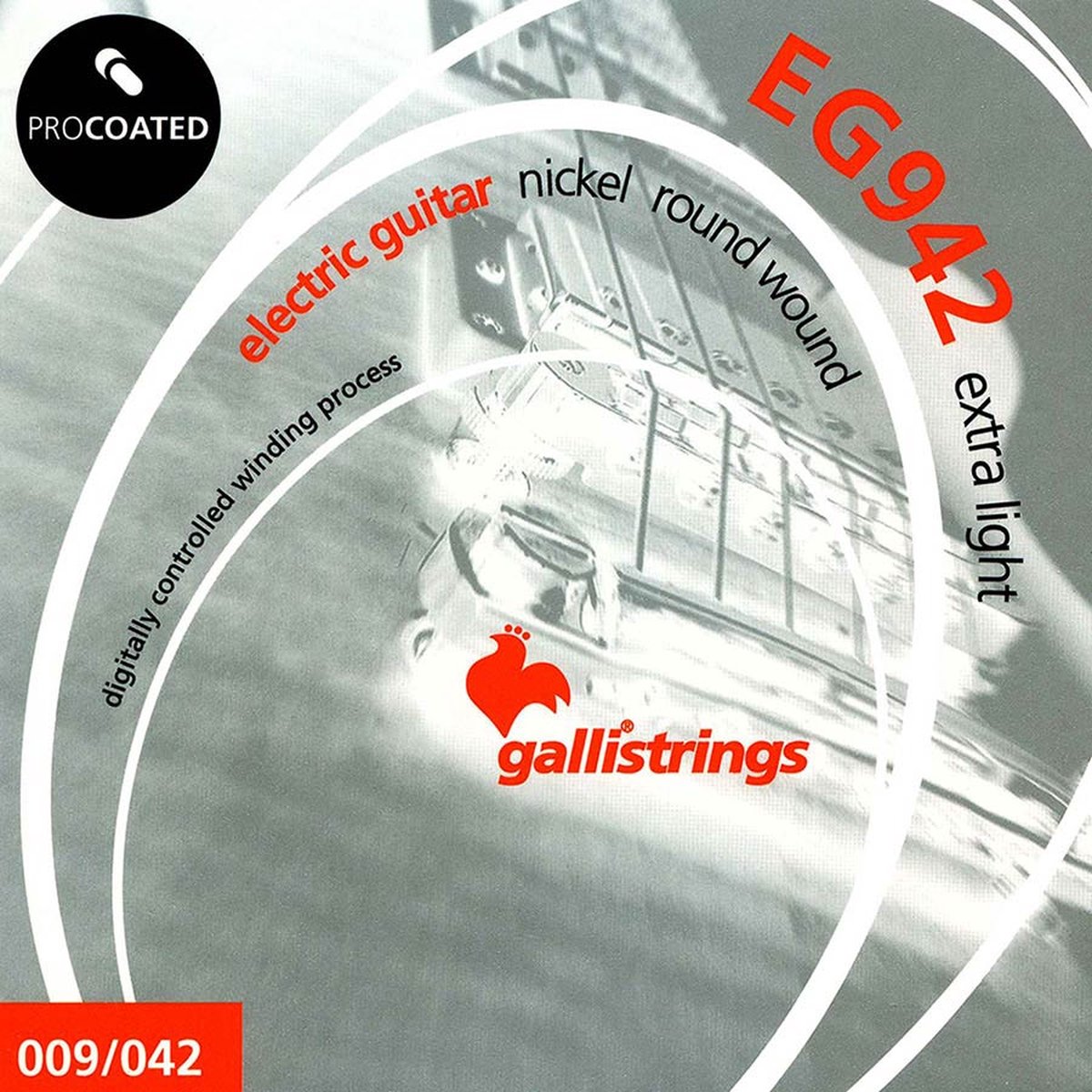 Galli EG-0942 ProCoated elektrische gitaarsnaren (009-042)
