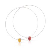 Collier Tulipe | Collier rouge/orange/jaune | bijoux coupe du monde | Bijoux néerlandais | Cadeau pour elle | Bijoux hypoallergéniques