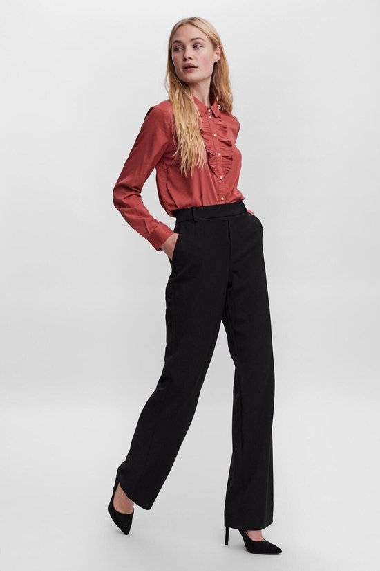 VERO MODA VMMAYA MR STRAIGHT SOLID PANT NOOS Pantalon Femme - Taille XS X L34