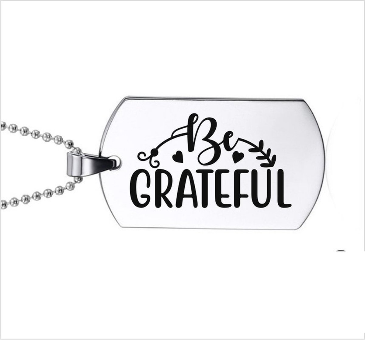 Ketting RVS - Be Grateful