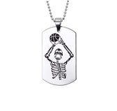 Lichtgewicht Koper Kruisbeeld Hanger Ketting Met Basketbal Lichtgewicht Koper Kruisbeeld Hanger Ketting Met Basketbal