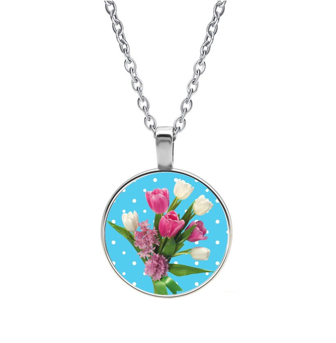 Ketting Glas - Tulpen