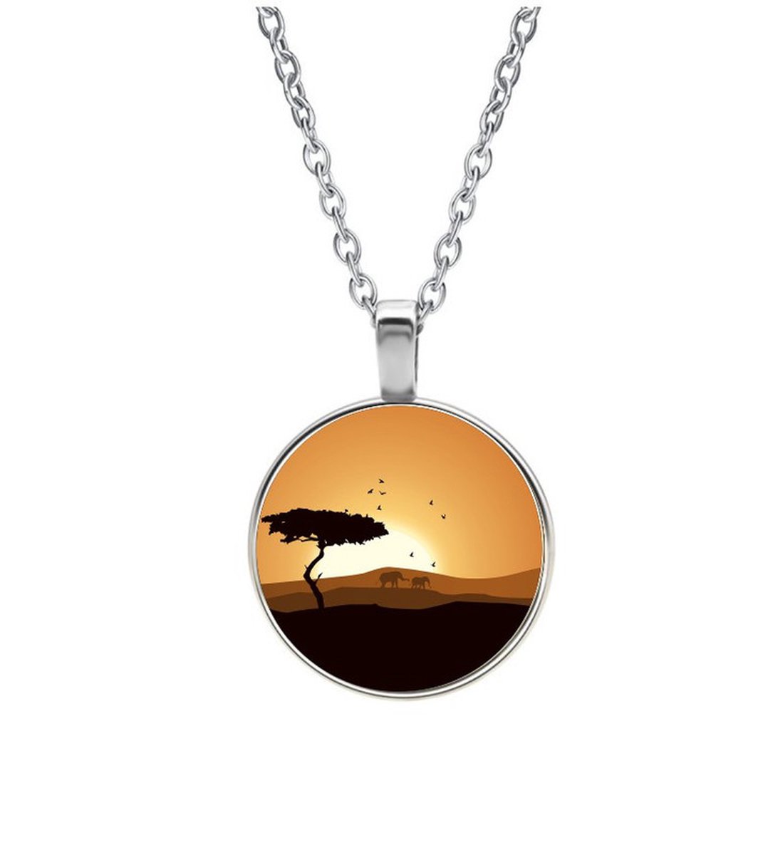 Ketting Glas - Safari