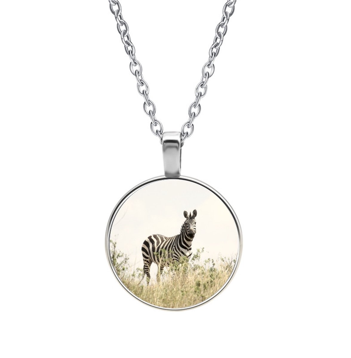 Ketting Glas - Zebra